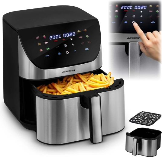 Friteuse à air chaud 8 l BERDSEN 1700 W inox