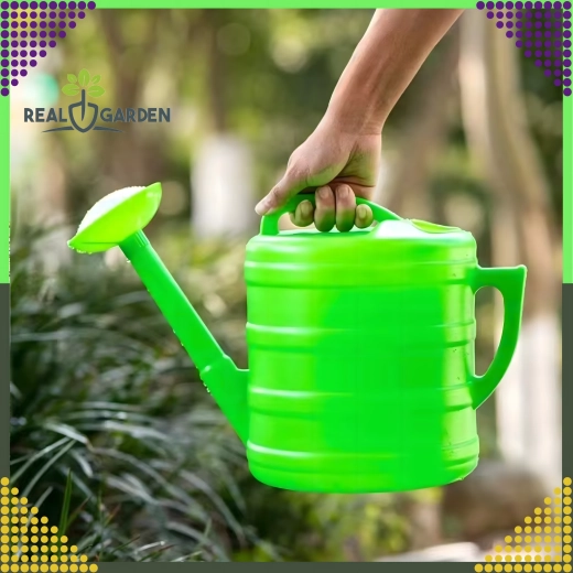 Arrosoir de jardin 7 l ovale avec pomme, en plastique