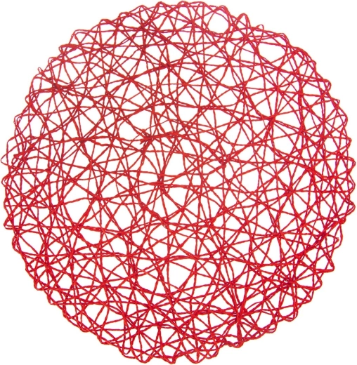 Set de table en papier rouge 35 cm