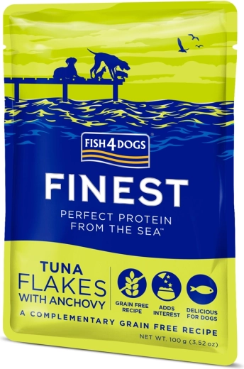 Poche pour chiens au thon et aux anchois 100 g FISH4DOGS