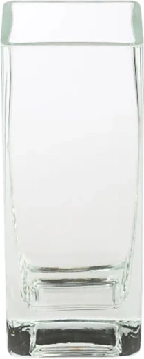 Vase carré 10 × 10 × 25 cm