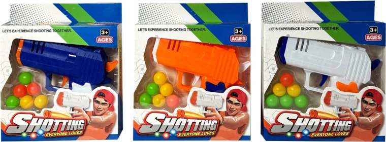 Pistolet en plastique à balles pour enfants