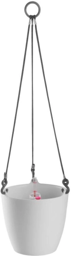 Pot de fleurs suspendu ARIELLA 25 cm blanc