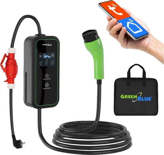 Chargeur portable pour véhicules électriques et PHEV GreenBlue 11 kW Type 2 - 1 pièce