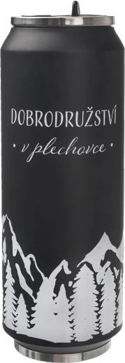 Thermos en acier inoxydable en forme de canette – montagnes CZ 0,7 l
