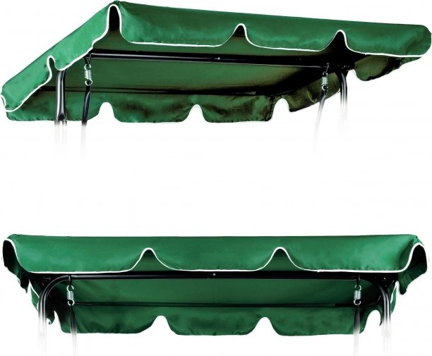 Auvent pour balançoire de jardin 200 x 120 cm housse imperméable vert ModernHome