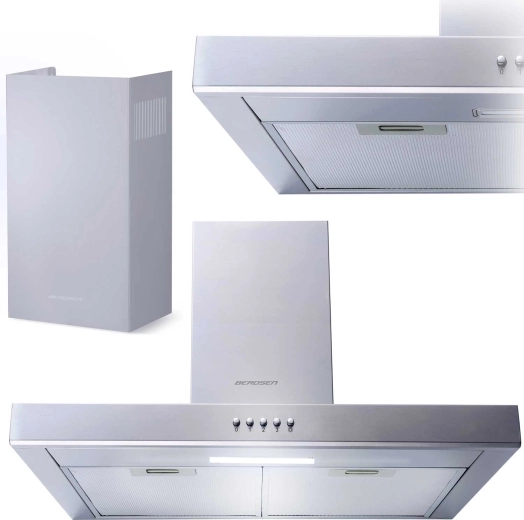 Hotte cheminée 60 cm Berdsen Inox