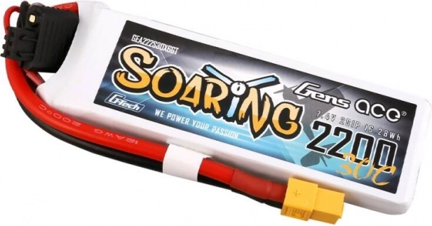 Batterie Gens Ace Soaring 2200mAh 7,4V LiPo