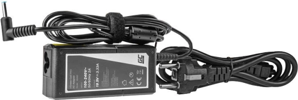 Adaptateur secteur Green Cell Pro 65 W 19,5 V 3,33 A pour ordinateurs portables HP (connecteur 4,5 × 3,0 mm avec broche)