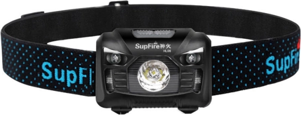 Lampe frontale SUPERFIRE HL06, 500 lm, charge USB
