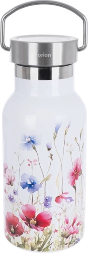 Gourde isotherme en inox 0,4 l – motif floral