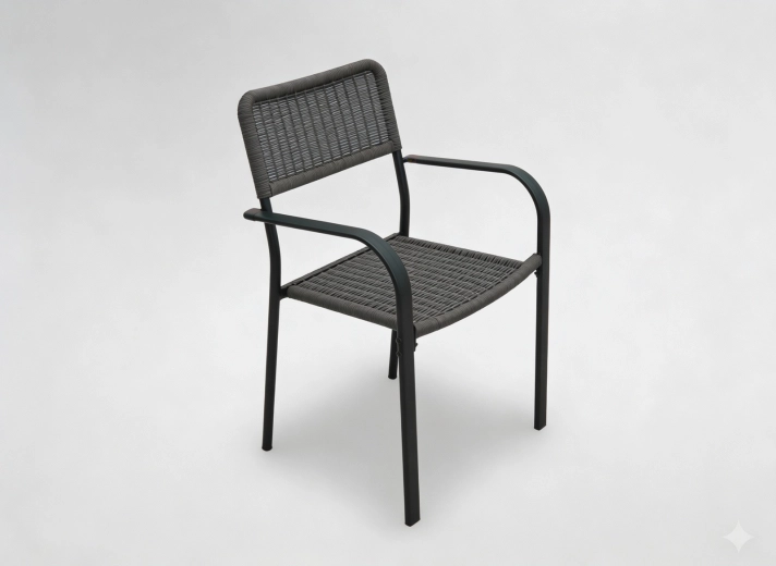 Fauteuil de jardin marron 60 × 55 × 82 cm