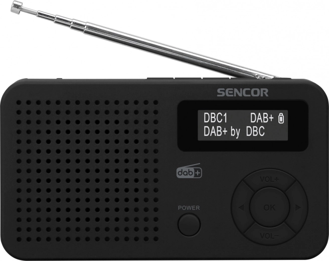 Radio numérique DAB+/FM avec RDS, Bluetooth 5.0, LCD et batterie rechargeable - 1 pièce
