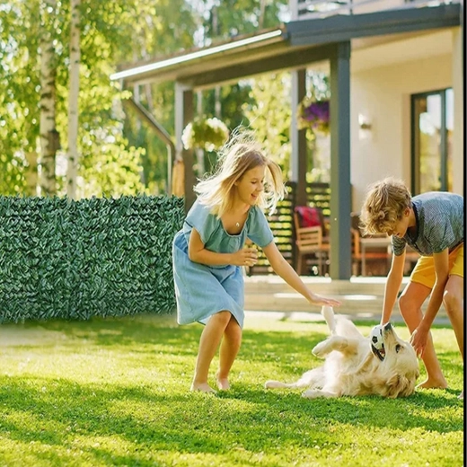 Haie artificielle lierre pour mur et balcon 1,75 × 3 m