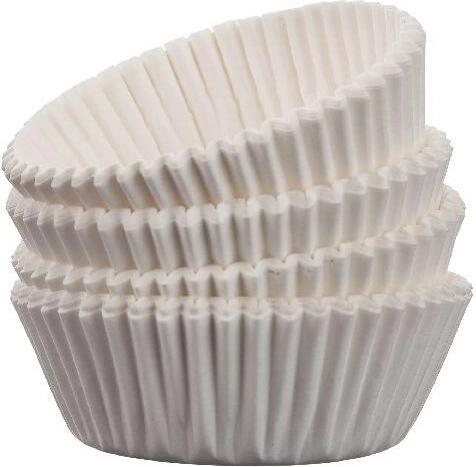 Caissettes pâtissières en papier 4,5 cm – blanches, 100 pcs