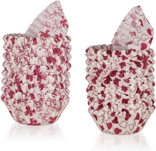Caissettes en papier pâtissières LOVE 5,5 × 1,7 cm, 200 pcs