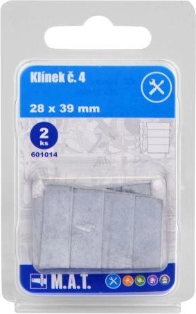 Cale en bois n° 4 pour fixation des manches 28 × 39 mm (2 pcs)