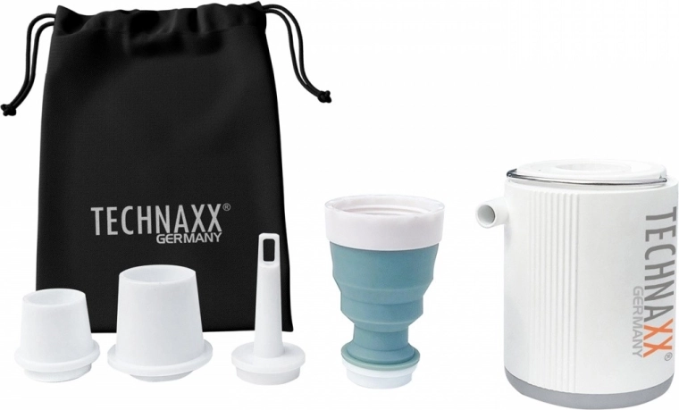 Mini pompe à air rechargeable Technaxx avec éclairage LED