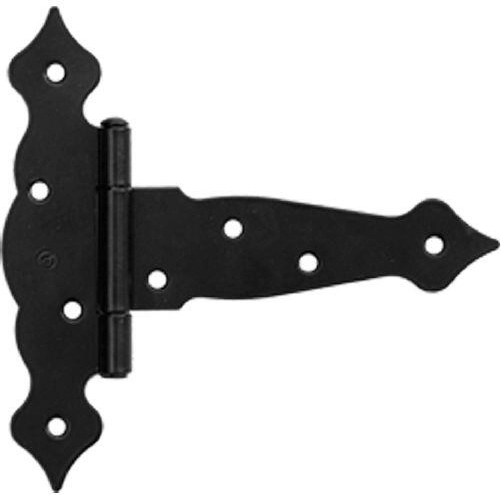 Charnière décorative triangulaire 150 × 45 × 185 mm, noire, acier 2,5 mm