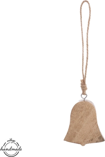 Clochette suspendue en bois de manguier