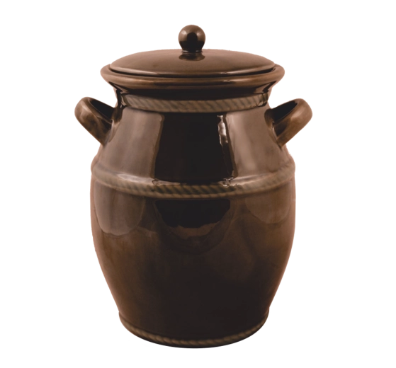 Récipient de fermentation en céramique 4 l brun