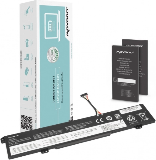 Batterie Movano L18M3PF1 pour Lenovo IdeaPad L340-15IRH et L340-17IRH (4600 mAh, 53 Wh)