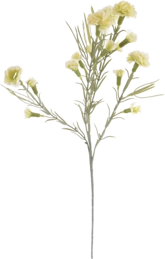 Œillet artificiel blanc 63 cm