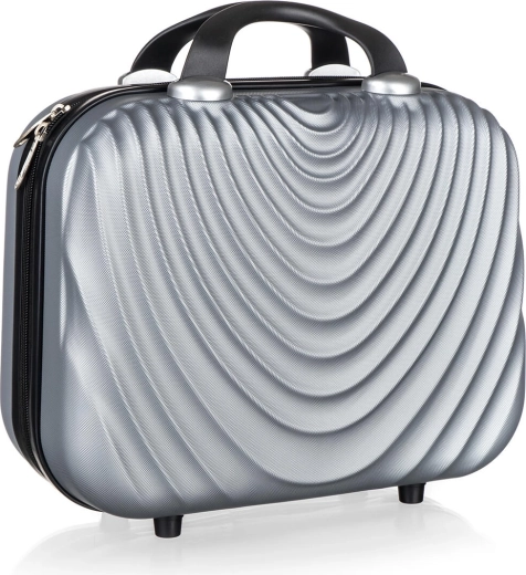 Trousse de toilette de voyage en ABS, 15 l, gris