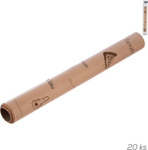 Papier alimentaire ingraissable en feuilles avec impression CZ (20 pcs, 45 × 32 cm)