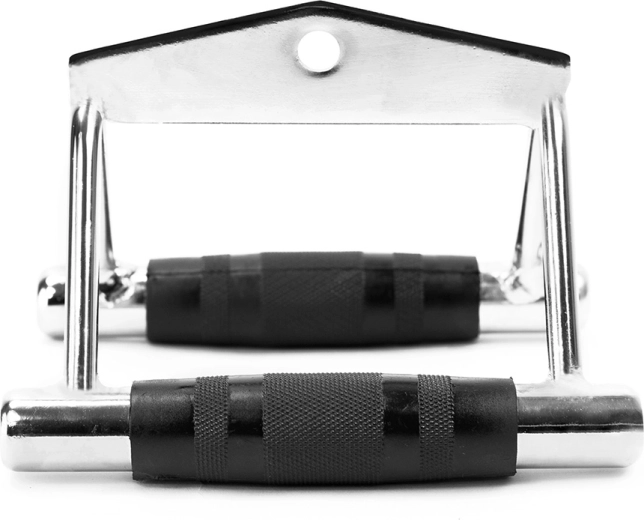 Poignée triangulaire à deux mains pour poulie avec prise caoutchoutée