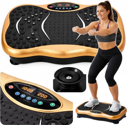 Plateforme vibrante de fitness avec haut-parleurs Bluetooth