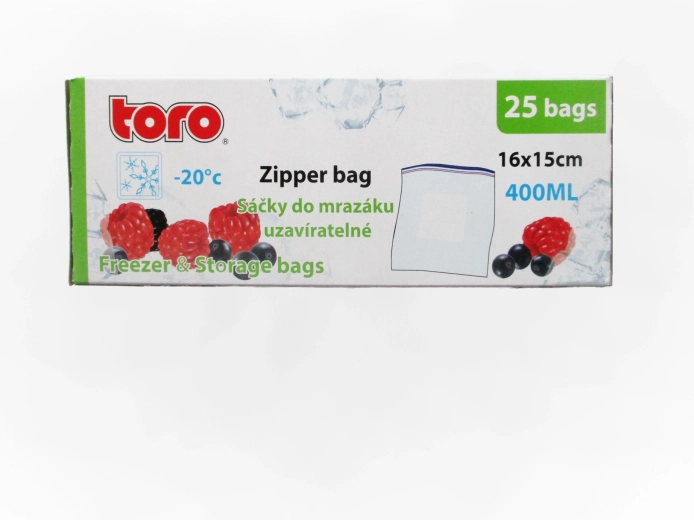 Sachets de congélation TORO 400 ml, 25 pcs
