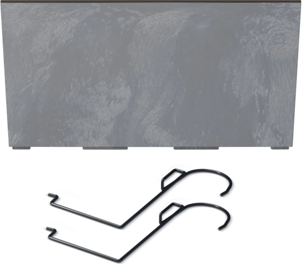 Jardinière URBI CASE effet béton, 58 cm, marengo