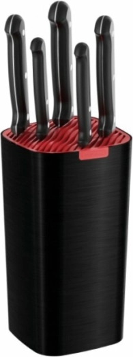 Tramontina Ultracorte set de couteaux de cuisine avec support, noir (6 pcs)