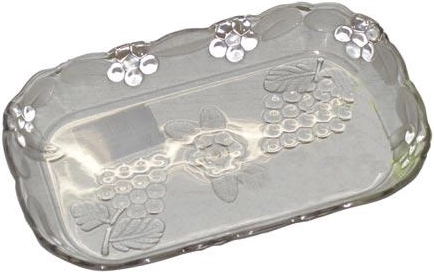 Bol de service KRYSTAL en plastique transparent 19 × 12 × 2 cm