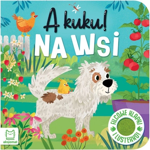 Coucou ! À la ferme – rabats en feutrine et petit miroir (livre interactif pour enfants)