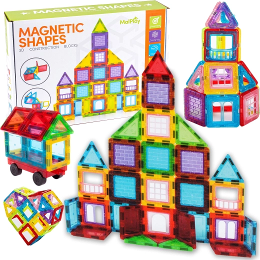 Jeu de construction magnétique 3D – 45 pièces