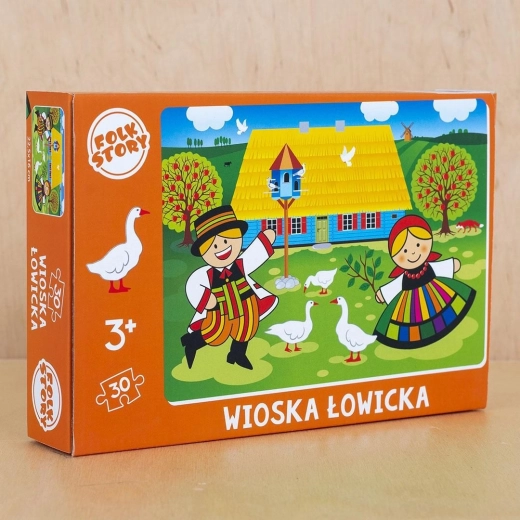 Puzzle Village Łowicz FOLKSTAR 30 pièces