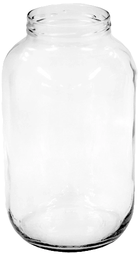 Bocal en verre 4,25 l à large goulot 100 mm