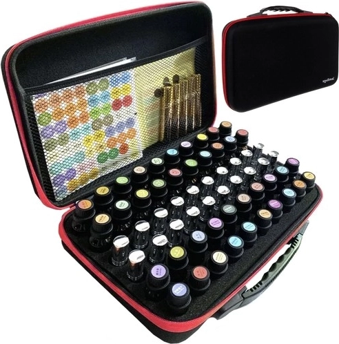 Trousse cosmétique SOULIMA – organiseur pour 60 vernis et flacons