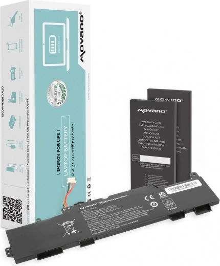 Batterie Movano SS03XL pour HP EliteBook 735/745/840 G5 et G6 (4100 mAh, 47 Wh)