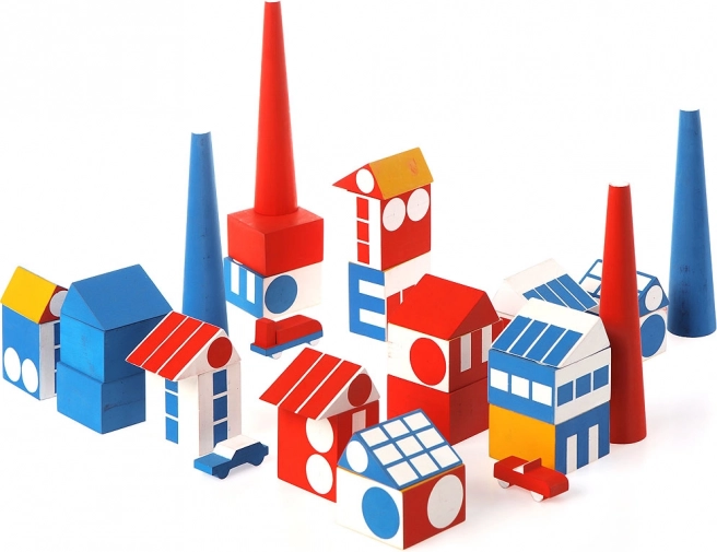 Vilac petite ville industrielle de Ladislav Sutnar – jeu de construction en bois