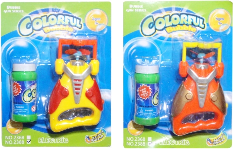 Pistolet à bulles de savon avec coupelle et solution