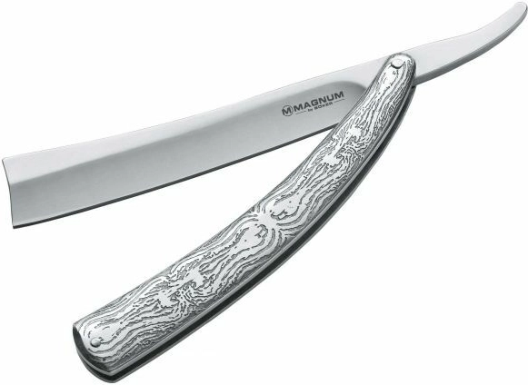 Magnum Fleet Street Razor – couteau pliant au design de rasoir, 12,3 cm, tout métal