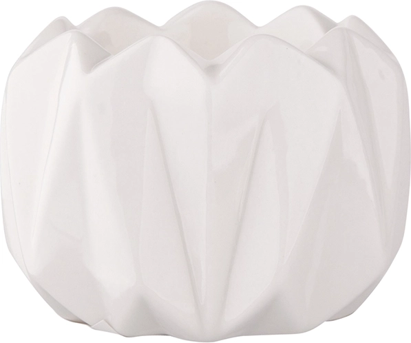 Bougeoir en porcelaine blanche 7 × 7 × 5 cm