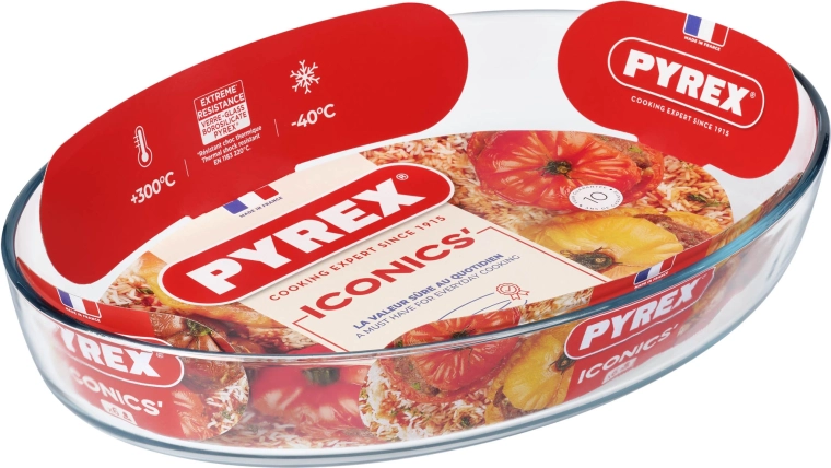 Plat oval à gratin PYREX 4,2 l en verre 40 × 27 × 7 cm