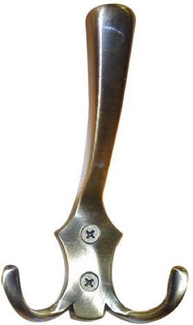 Porte-manteau Romana I, nickel mat, 77 × 130 mm