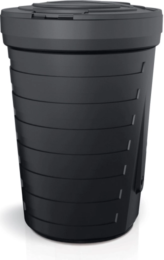 Tonneau de récupération d’eau de pluie Raincan 210 l noir