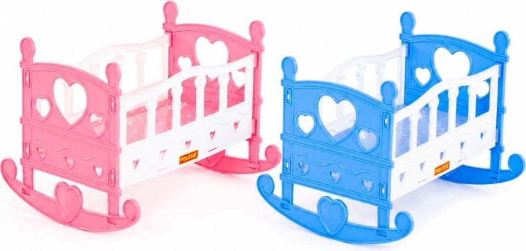 Berceau pour poupées avec cœurs - 1 pièce