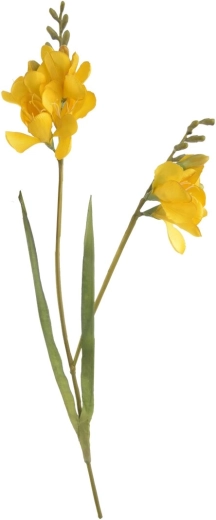 Fleur artificielle Freesia jaune 54 cm